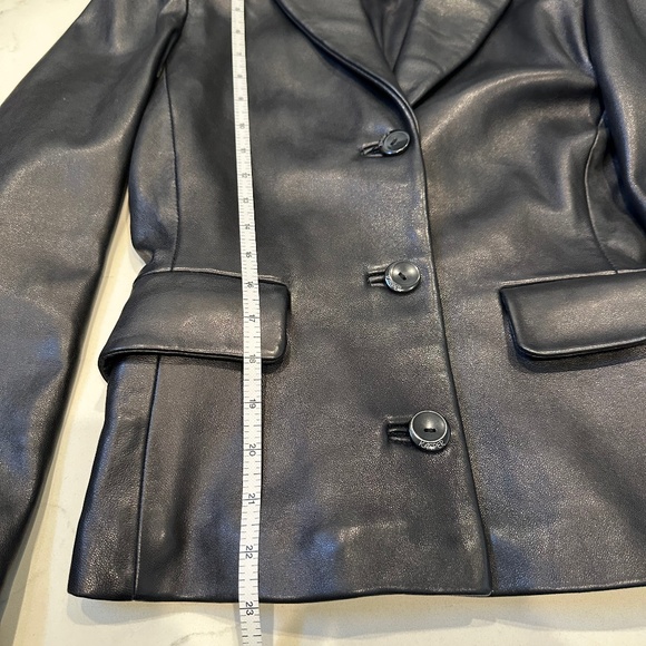 Kasper Black Leather Jacket - Picture 9 of 14